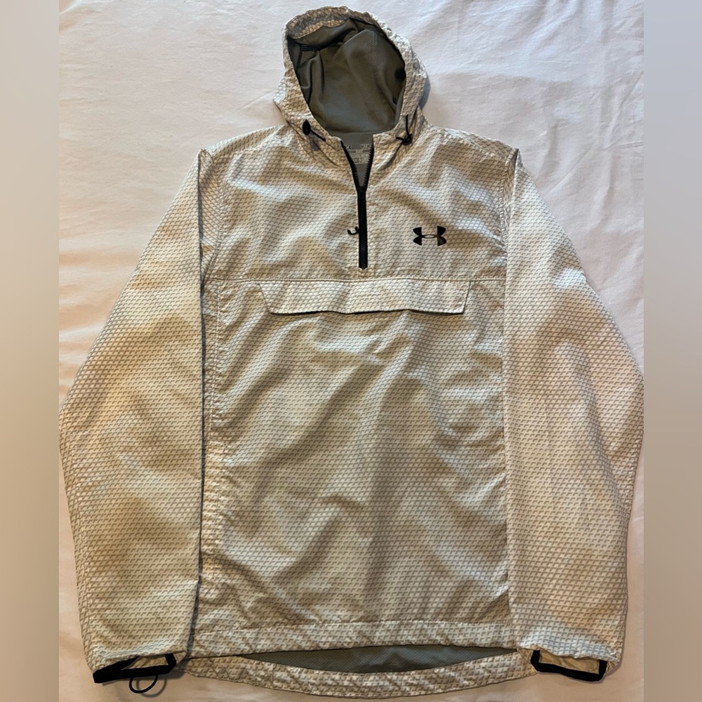 White Under Armour wind breaker